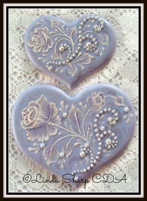 Hearts and Roses - Blue