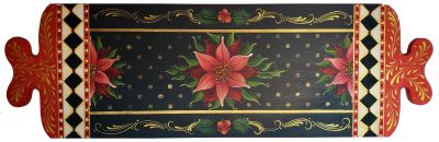 Holiday Poinsettia Tray