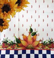 Sunflower and Strawberry Tea Towel