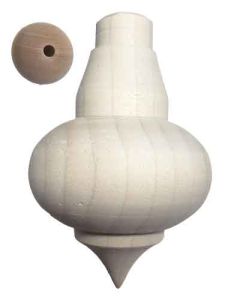 Turned Ornament with Knob